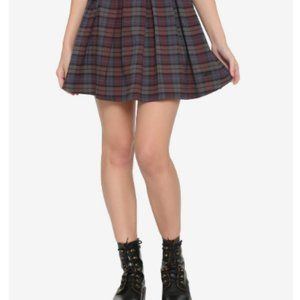 The Umbrella Academy Plaid Pleated Skirt